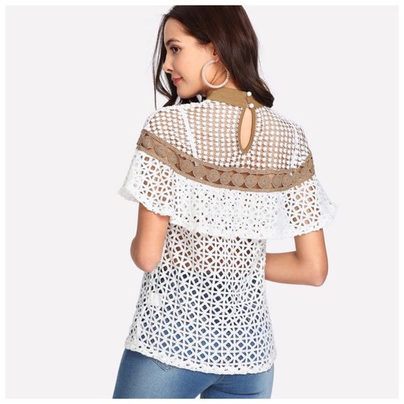 Crochet Open Weave Top - Picture 3 of 9